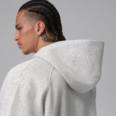 Jordan Brooklyn Tam Boy Fermuarlı Bol Kesimli Fleece Erkek Sweatshirt'ü görsel 7