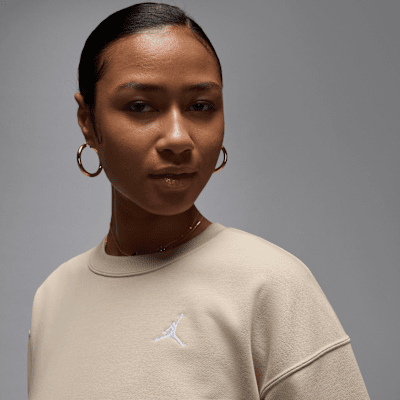 Sudadera de cuello redondo de French Terry para mujer Jordan Brooklyn Fleece