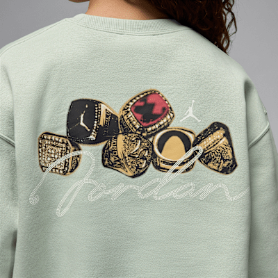 Sudadera de cuello redondo para mujer Jordan Brooklyn Fleece