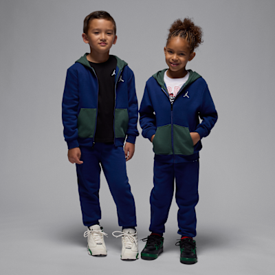 Jordan Brooklyn Fleece Little Kids' 2-Piece Full-Zip Hoodie Set