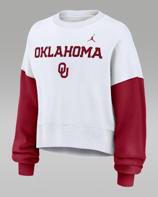 Женские  Oklahoma Sooners Primetime Jordan College Pullover Crew