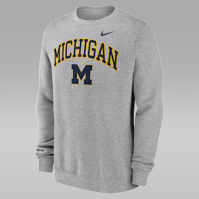 Michigan Arch Men's Nike College Pullover Crew