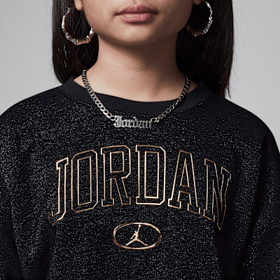 Sudadera de cuello redondo 1st Baby Blue para niños talla grande Jordan