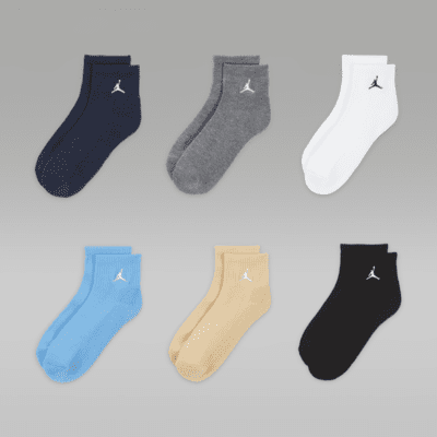 Jordan Everyday Essentials Ankle Socks (6 Pairs) Big Kids' Ankle Socks