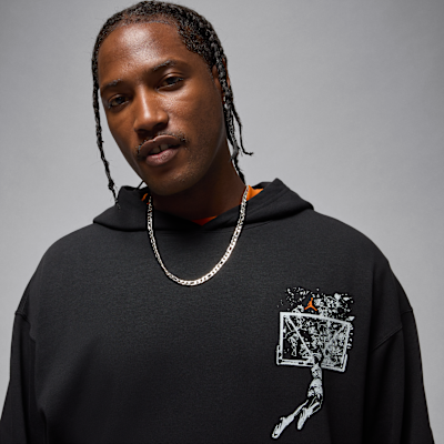 Felpa pullover oversize con cappuccio Jordan Brooklyn – Uomo