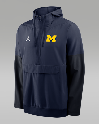 Мужская куртка Michigan Anorak Jordan Brand College 1/2-Zip Hooded
