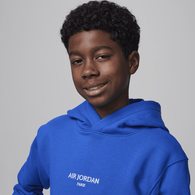 Jordan Big Kids' MJ Air Jordan Paris Pullover Hoodie