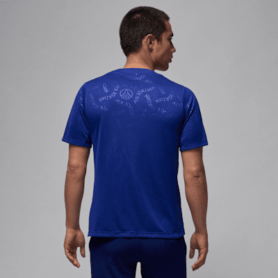 Haut de foot d'avant-match à manches courtes Jordan Dri-FIT Paris Saint-Germain Academy Pro 4e tenue pour homme