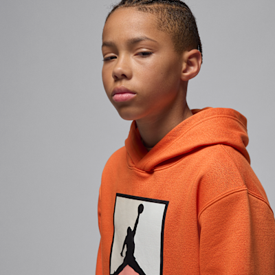 Jordan Essentials Big Kids' Fleece Baseline Pullover Hoodie