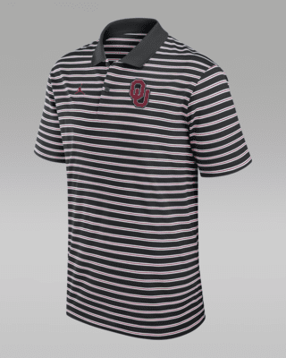 Мужские  Oklahoma Sooners Primetime Victory Striped Nike Dri-FIT College Polo
