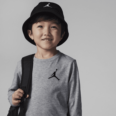 Playera de manga larga bordada para niños de preescolar Jordan Jumpman Air