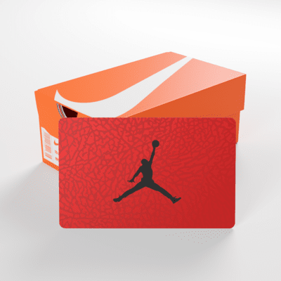 Nike Gift Card Mailed in a Mini Nike Shoebox