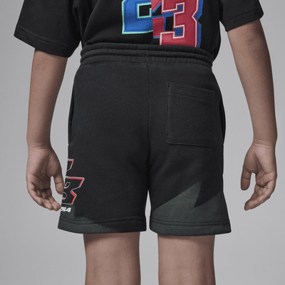 Shorts de tejido Fleece para niños talla pequeña Jordan MJ Moto