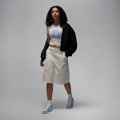 Shorts grandes para mujer Jordan Flight Chicago