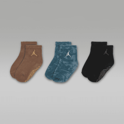 Jordan Baby (12-24M) Gripper Socks (3 Pairs)