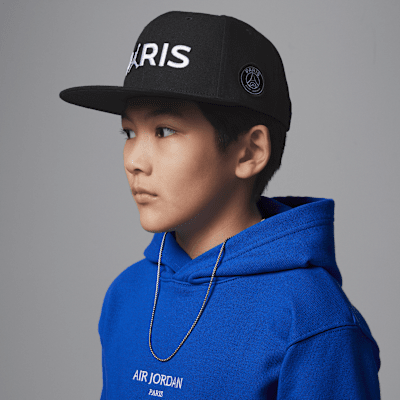 Gorra de visera plana para niños talla grande Jordan Paris Saint-Germain