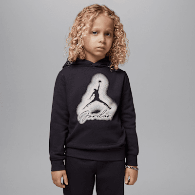 Conjunto de dos piezas de sudadera con gorro sin cierre de tejido Fleece para preescolar Jordan MVP