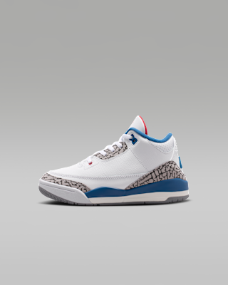 Детские кроссовки Jordan 3 Retro "True Blue" Little Kids'