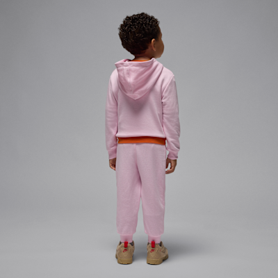 Conjunto de 2 piezas de sudadera con gorro sin cierre infantil Jordan Brookly French Terry