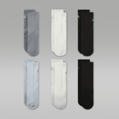 Jordan Everyday Essentials Big Kids' Crew Socks (6 Pairs)