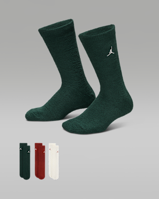 Unisex носки Jordan Big Kids' Holiday '25 Gifting Crew Socks (3 Pairs)