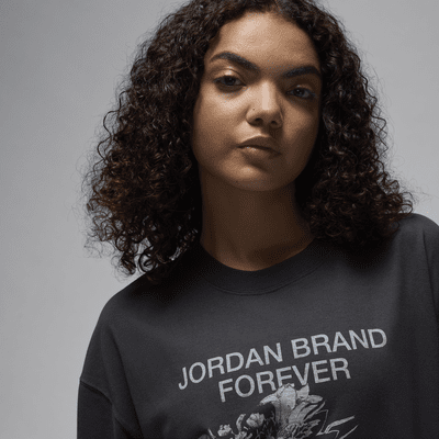 T-shirt folgada com grafismo Jordan para mulher