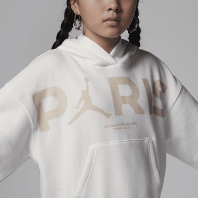 ジョーダン パリ サンジェルマン (PSG) ジュニア ブルックリン フリース グラフィック プルオーバー パーカー