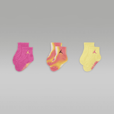 Jordan Air Heat Map Baby (3-6M) Gripper Socks (3 Pairs)