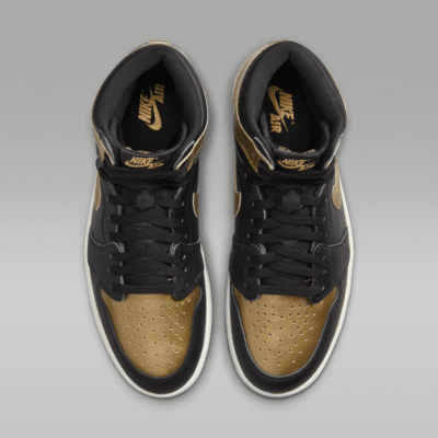 Tenis para hombre Air Jordan 1 Retro High OG "Black and Gold"