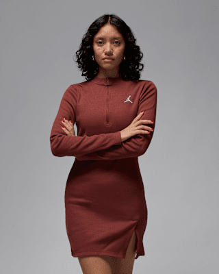 Женское платье Jordan 1/2-Zip Long-Sleeve Knit Dress