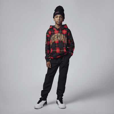 Brooklyn Fleece Plaid Pullover Hoodie Big Kids' Hoodie