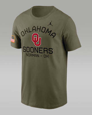Мужская футболка Oklahoma Sooners Military Appreciation Team Issue Jordan Brand Dri-FIT College