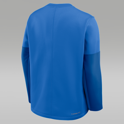 UCLA Sideline Coach Men's Jordan Brand Therma-FIT College Long-Sleeve T-Shirt