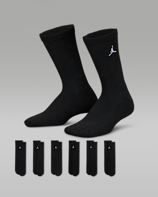 Женские носки Jordan Everyday Essentials Kids' Crew Socks (6 Pairs)