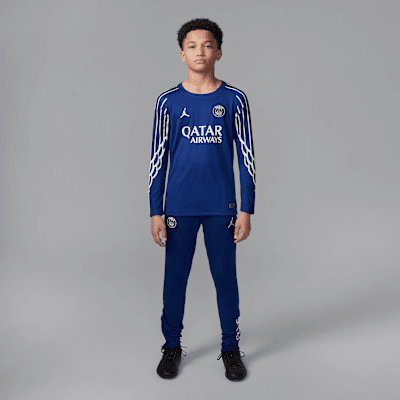 Paris Saint-Germain 2024/25 Stadium Fourth Older Kids' Jordan Dri-FIT Football Replica Long-Sleeve Shirt