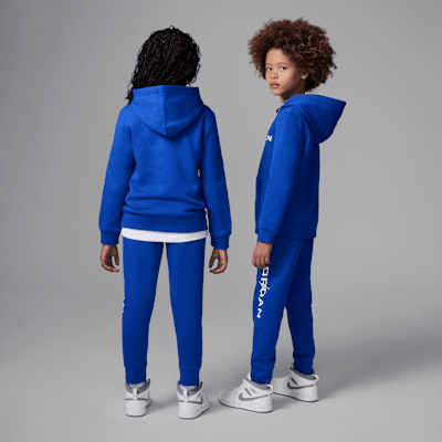 Conjunto de 2 piezas de sudadera con gorro sin cierre Baseline para niños talla pequeña Jordan
