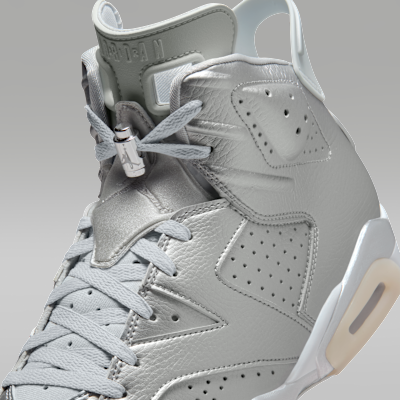 Tenis para hombre Air Jordan 6 Retro x Paris Saint-Germain "Metallic Silver"