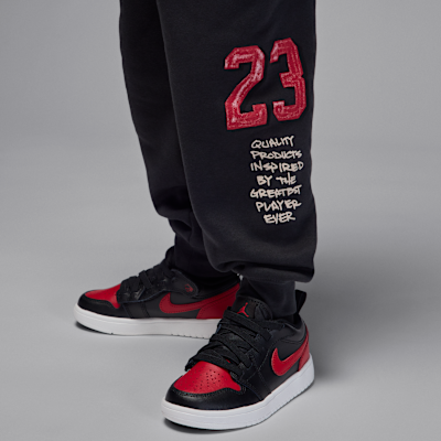 Pants de tejido Fleece Sketch para niños talla pequeña Jordan