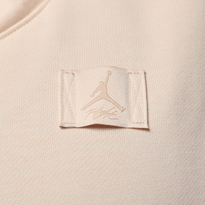 Sudadera sin cierre con gorro forrado de satén para mujer Jordan Flight Fleece