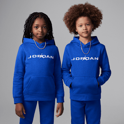 Conjunto de 2 piezas de sudadera con gorro sin cierre Baseline para niños talla pequeña Jordan