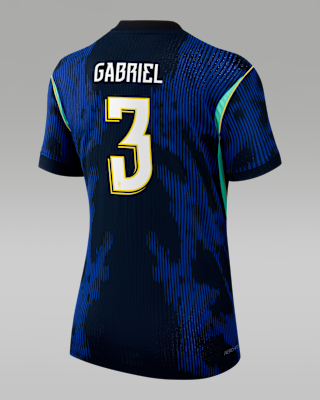 Женские джерси Gabriel Magalhães Brazil National Team 2026 Match Away Nike Dri-FIT ADV Soccer Jersey