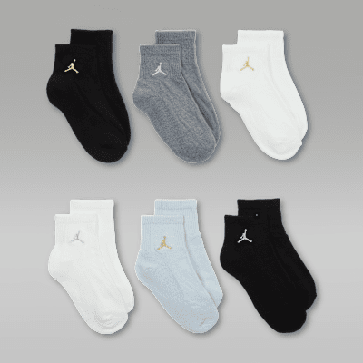 Jordan Everyday Essentials Big Kids' Ankle Socks (6 Pairs)