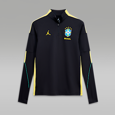Brazil Strike Women's Jordan Dri-FIT Soccer Knit Drill Top from Nike - $75