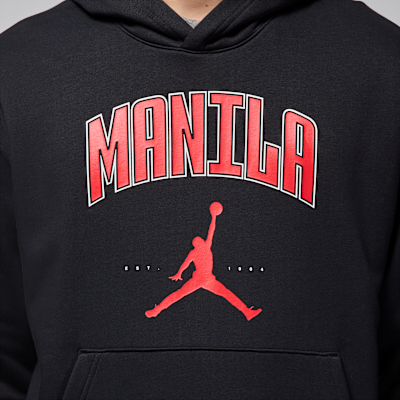 เสื้อมีฮู้ดแบบสวมผ้าฟลีซผู้ชาย Manila Jordan