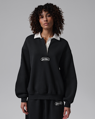 Женские  Jordan Flight Fleece Rugby Top