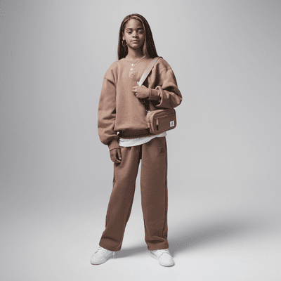 Sudadera de cuello redondo oversized para niños talla grande Jordan Flight Essentials