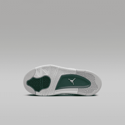 Jordan 4 Retro 'Oxidised Green' Younger Kids' Shoes