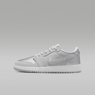 Air Jordan 1 Low OG 'Silver' Older Kids' Shoes