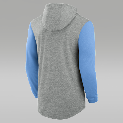 North Carolina Basketball Men's Jordan Brand Dri-FIT College Long-Sleeve Hooded T-Shirt