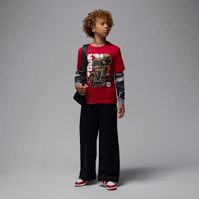 Playera con gráfico Tour para niños talla grande Jordan